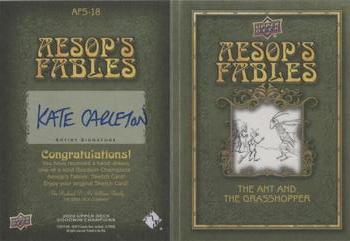 2020 Upper Deck Goodwin Champions - Aesop's Fables Sketch Booklet #AFS-18 Kate Carleton Back