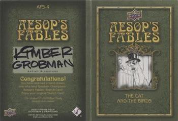 2020 Upper Deck Goodwin Champions - Aesop's Fables Sketch Booklet #AFS-4 Kimber Grobman Back