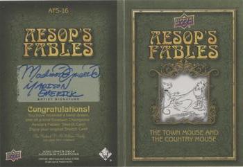 2020 Upper Deck Goodwin Champions - Aesop's Fables Sketch Booklet #AFS-16 Madison Emerick Back