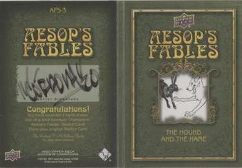 2020 Upper Deck Goodwin Champions - Aesop's Fables Sketch Booklet #AFS-3 Rene Cordova Back