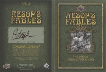 2020 Upper Deck Goodwin Champions - Aesop's Fables Sketch Booklet #AFS-15 Stephen Sharar Back