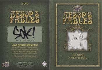 2020 Upper Deck Goodwin Champions - Aesop's Fables Sketch Booklet #AFS-6 The SoK Back