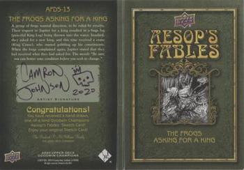 2020 Upper Deck Goodwin Champions - Aesop's Fables Dual Sketch Booklet #AFDS-13 Camron Johnson Back