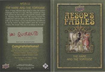 2020 Upper Deck Goodwin Champions - Aesop's Fables Dual Sketch Booklet #AFDS-11 Ian Quirante Back