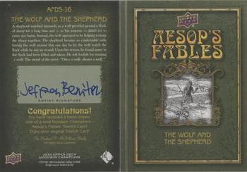 2020 Upper Deck Goodwin Champions - Aesop's Fables Dual Sketch Booklet #AFDS-16 Jeffrey Benitez Back