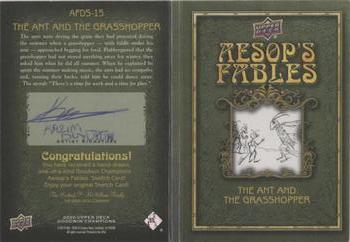 2020 Upper Deck Goodwin Champions - Aesop's Fables Dual Sketch Booklet #AFDS-15 Kazim Buyukun Back