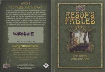 2020 Upper Deck Goodwin Champions - Aesop's Fables Dual Sketch Booklet #AFDS-8 kurobhie Back
