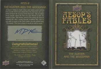 2020 Upper Deck Goodwin Champions - Aesop's Fables Dual Sketch Booklet #AFDS-9 Marcia Dye Back