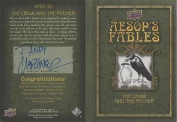 2020 Upper Deck Goodwin Champions - Aesop's Fables Dual Sketch Booklet #AFDS-10 Randy Martinez Back