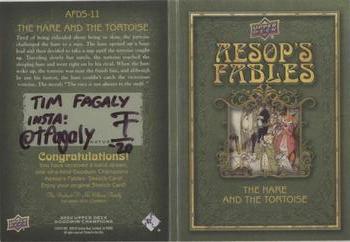 2020 Upper Deck Goodwin Champions - Aesop's Fables Dual Sketch Booklet #AFDS-11 Tim Fagaly Back