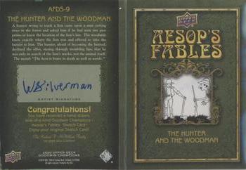 2020 Upper Deck Goodwin Champions - Aesop's Fables Dual Sketch Booklet #AFDS-9 Ward Silverman Back