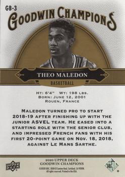 2020 Upper Deck Goodwin Champions - Basketball Retail Exclusives Red #GB-3 Theo Maledon Back