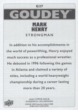 2020 Upper Deck Goodwin Champions - Goudey #G37 Mark Henry Back