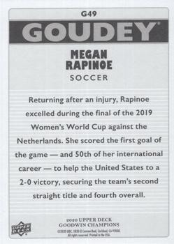 2020 Upper Deck Goodwin Champions - Goudey #G49 Megan Rapinoe Back