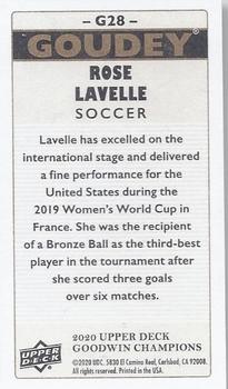 2020 Upper Deck Goodwin Champions - Goudey Minis #G28 Rose Lavelle Back