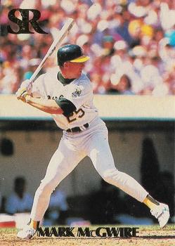 1992 D&B Publications The Sports Report - The Investor's Journal: The Sports Report Gold #15 Mark McGwire Front