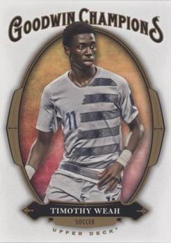 2020 Upper Deck Goodwin Champions - Blank Back #NNO Timothy Weah Front