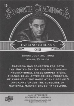 2020 Upper Deck Goodwin Champions - Black & White #16 Fabiano Caruana Back