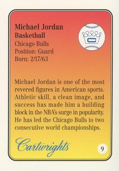 1992 Cartwrights Players Choice #9 Michael Jordan Back