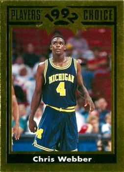 1992 Cartwrights Players Choice #17 Chris Webber Front