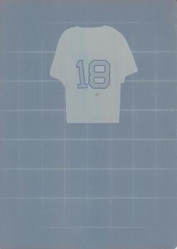 2019 Leaf In the Game Used - Jumbo Patch Relics Printing Plates Cyan #JP-JD Johnny Damon Front
