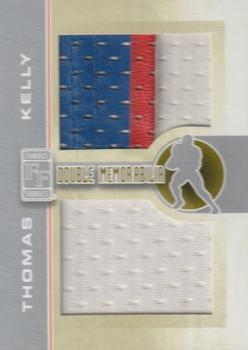 2010 Famous Fabrics - Double Memorabilia #NNO Jim Kelly  /  Thurman Thomas Front