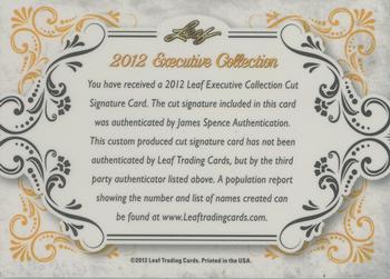 2012 Leaf Executive Collection #NNO Gary Carter Back