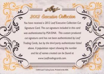 2012 Leaf Executive Collection #NNO Jackie Robinson Back