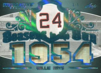 2020 Leaf Superlative Sports - Seasons in the Sun Relics Platinum Blue #SS-05 Willie Mays Front