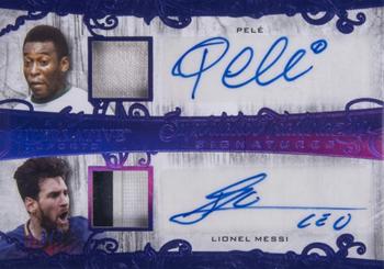 2020 Leaf Superlative Sports - Superlative Trailblazers Signatures Purple #STS-01 Pelé / Lionel Messi Front