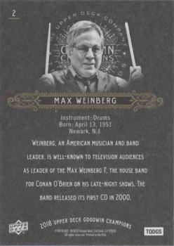 2018 Upper Deck Goodwin Champions - Photo Variations Black #2 Max Weinberg Back