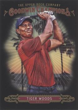 2018 Upper Deck Goodwin Champions - Photo Variations Black #20 Tiger Woods Front