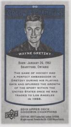 2019 Upper Deck Goodwin Champions - Mini Royal Blue #90 Wayne Gretzky Back