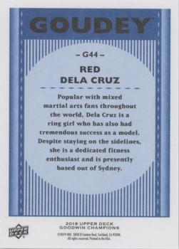 2019 Upper Deck Goodwin Champions - Goudey Royal Blue #G44 Red Dela Cruz Back