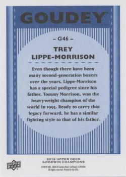 2019 Upper Deck Goodwin Champions - Goudey Royal Blue #G46 Trey Lippe-Morrison Back