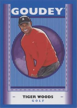 2019 Upper Deck Goodwin Champions - Goudey Royal Blue #G50 Tiger Woods Front