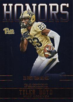 2016 Panini Pittsburgh Panthers - Honors #TB-PIT Tyler Boyd Front
