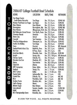 2006 Top Picks (Unlicensed) #NNO Troy Polamalu Back