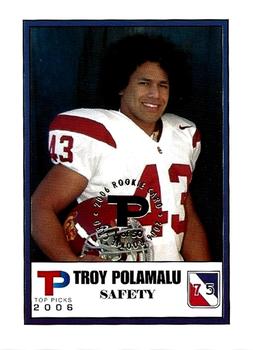 2006 Top Picks (Unlicensed) #NNO Troy Polamalu Front