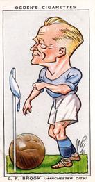 1935 Ogden's Football Caricatures #4 Eric Brook Front