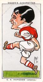 1935 Ogden's Football Caricatures #8 Eddie Hapgood Front