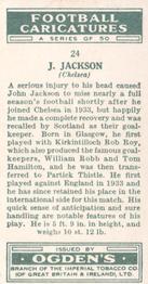 1935 Ogden's Football Caricatures #24 John Jackson Back