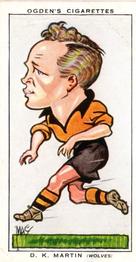 1935 Ogden's Football Caricatures #28 David Martin Front
