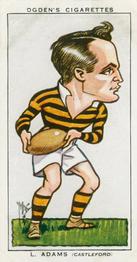 1935 Ogden's Football Caricatures #31 Les Adams Front