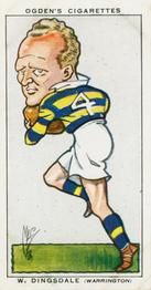 1935 Ogden's Football Caricatures #36 William Dingsdale Front