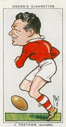 1935 Ogden's Football Caricatures #39 Jack Feetham Front