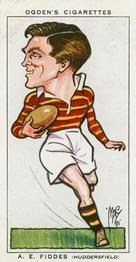 1935 Ogden's Football Caricatures #40 Alex Fiddes Front