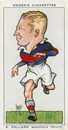 1935 Ogden's Football Caricatures #45 Ernest Pollard Front