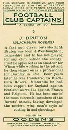 1935 Ogden's Football Club Captains #5 Jack Bruton Back