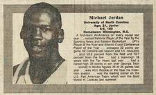 1984 Wichita Eagle-Beacon Clip & Save #NNO Michael Jordan Front